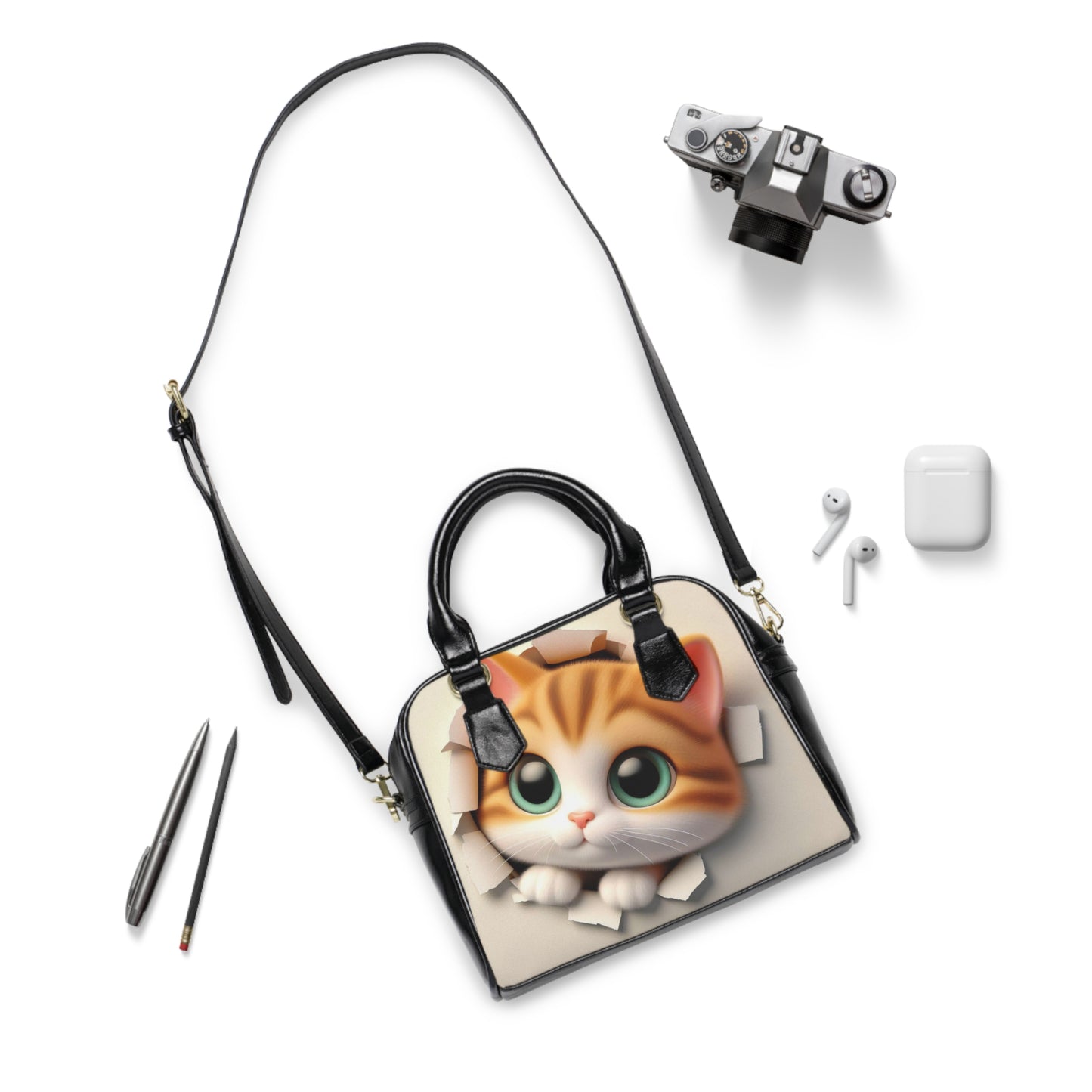 3D Kitty Shoulder Bag