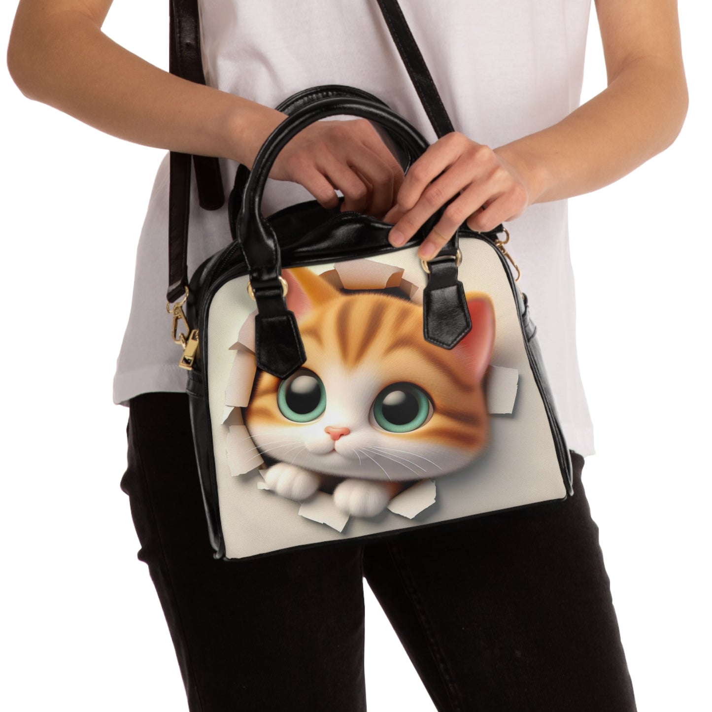 3D Kitty Shoulder Bag