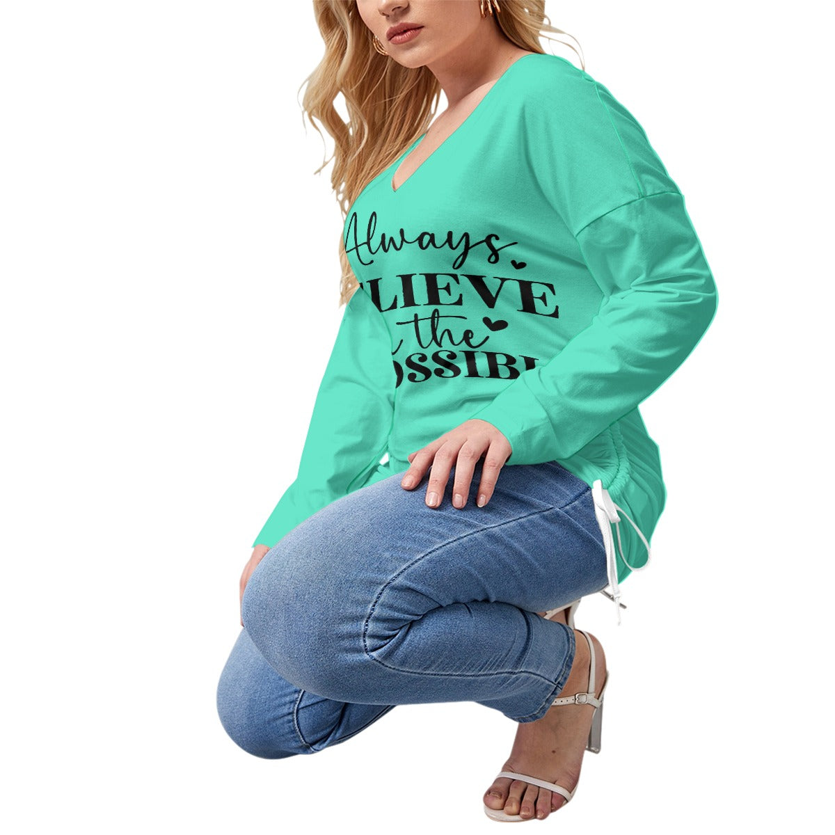 "Always Believe" Ladies Plus Size Tee