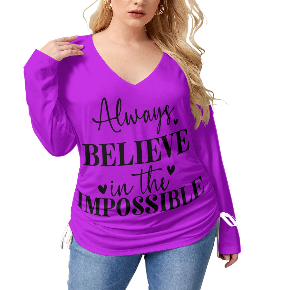 "Always Believe" Ladies Plus Size Tee