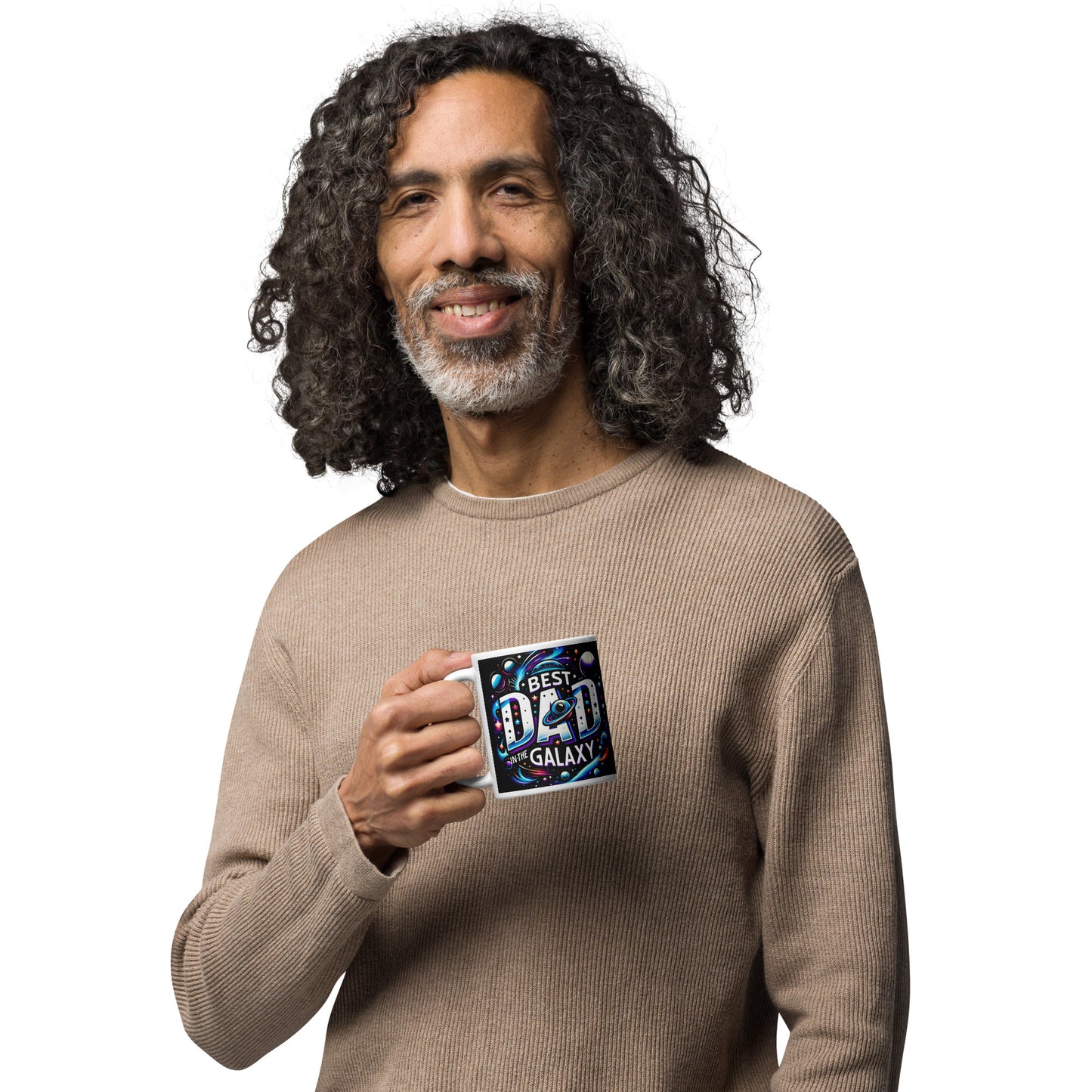 Best Dad in Galaxy Ceramic Coffee Mug