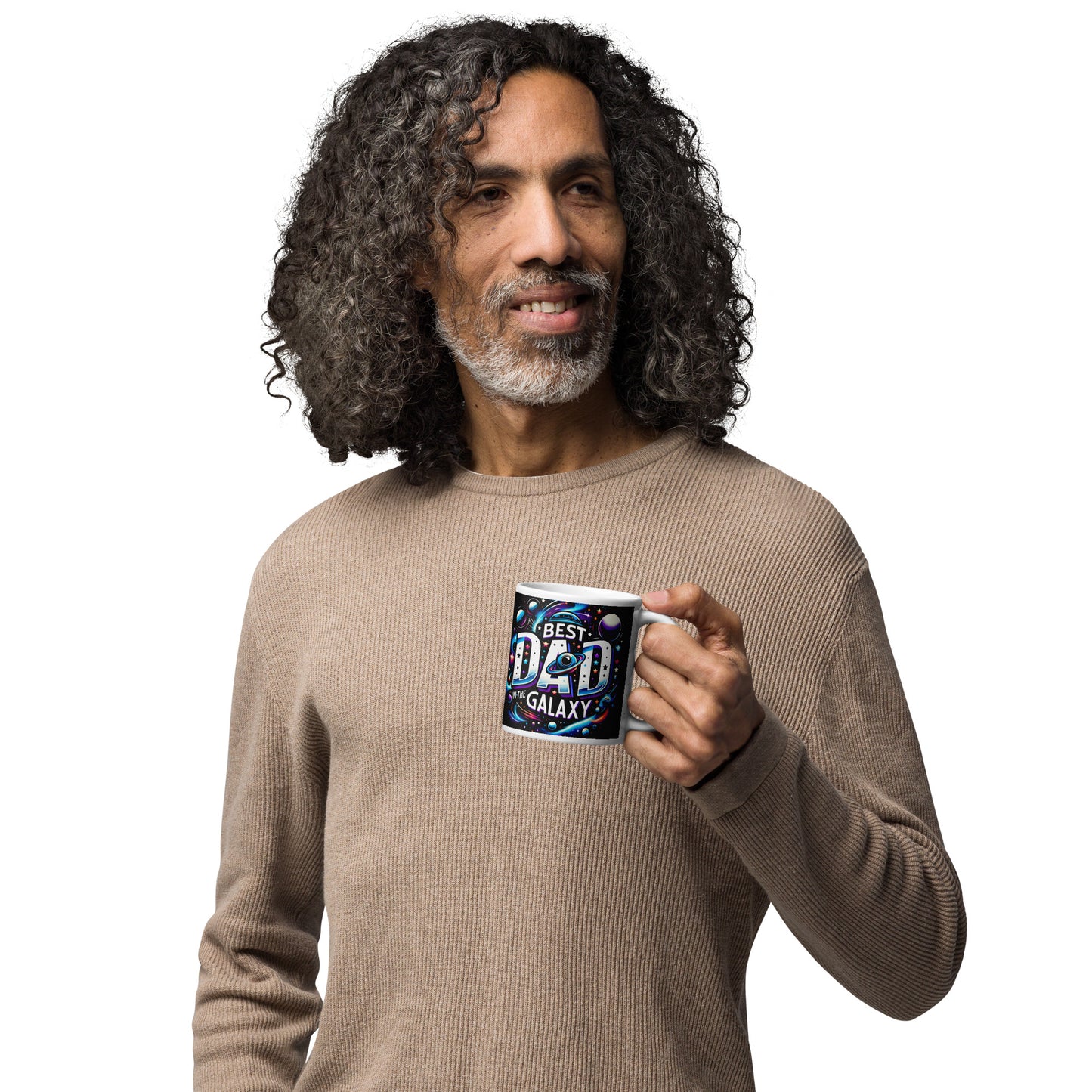 Best Dad in Galaxy Ceramic Coffee Mug