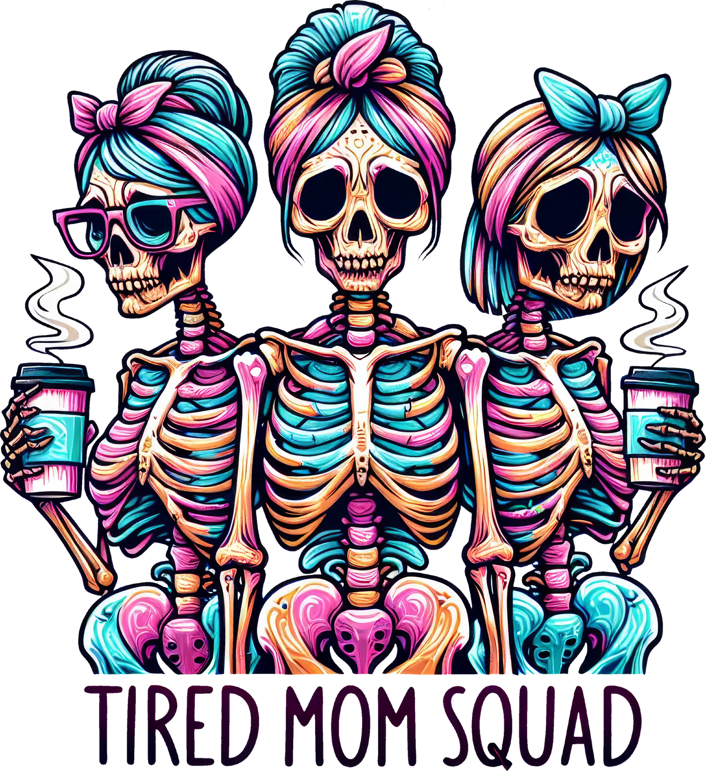 Ladies "Tired Mom Squad" Lounging Pajamas