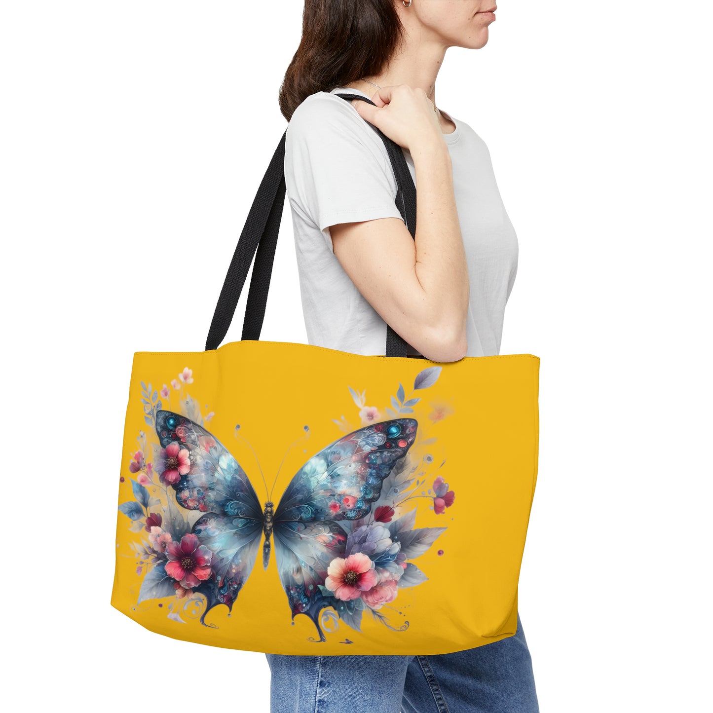Butterfly Weekender Tote Bags