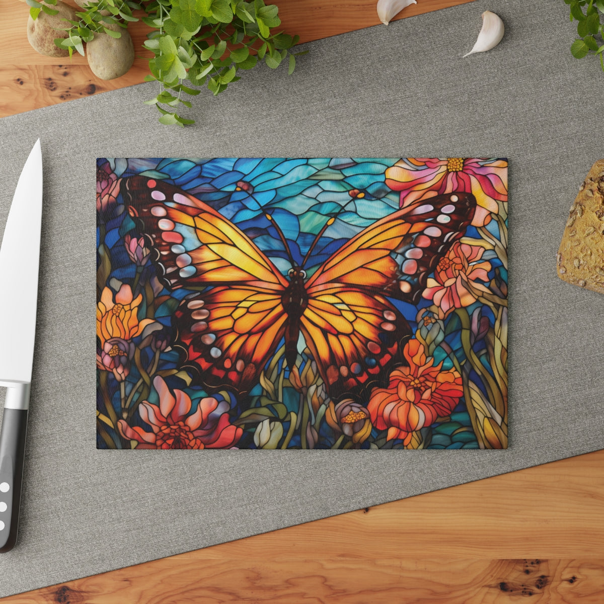 Butterfly Glass Cutting Board