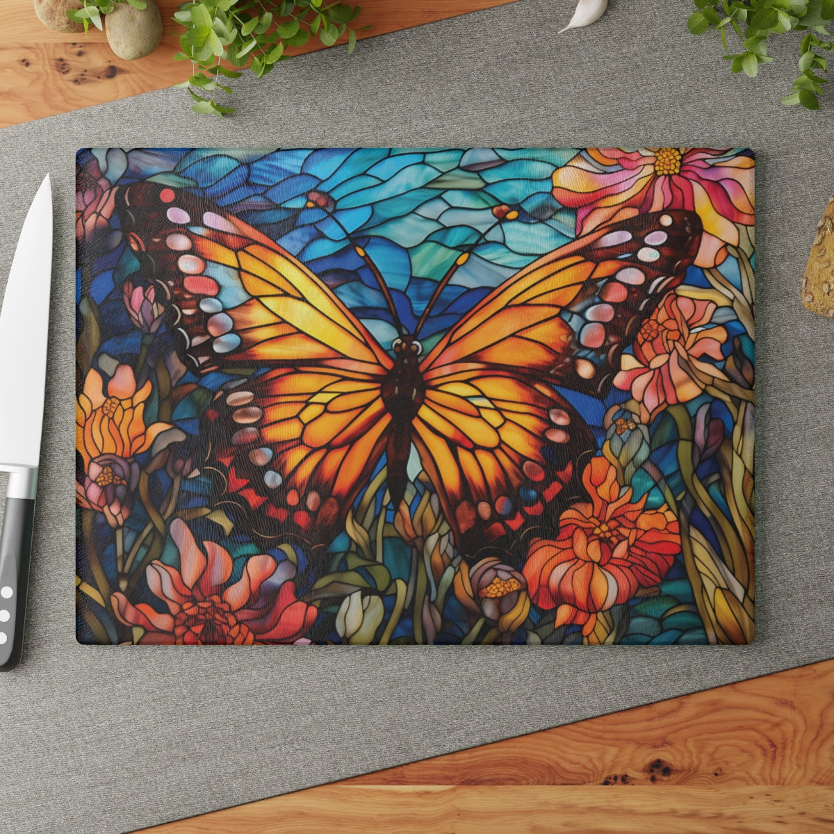 Butterfly Glass Cutting Board