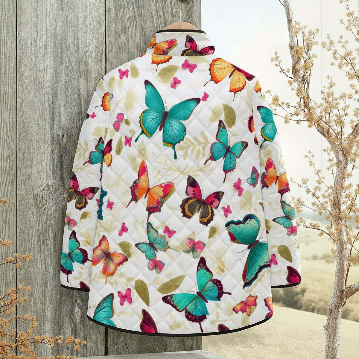 Ladies Butterfly Quilted Jacket