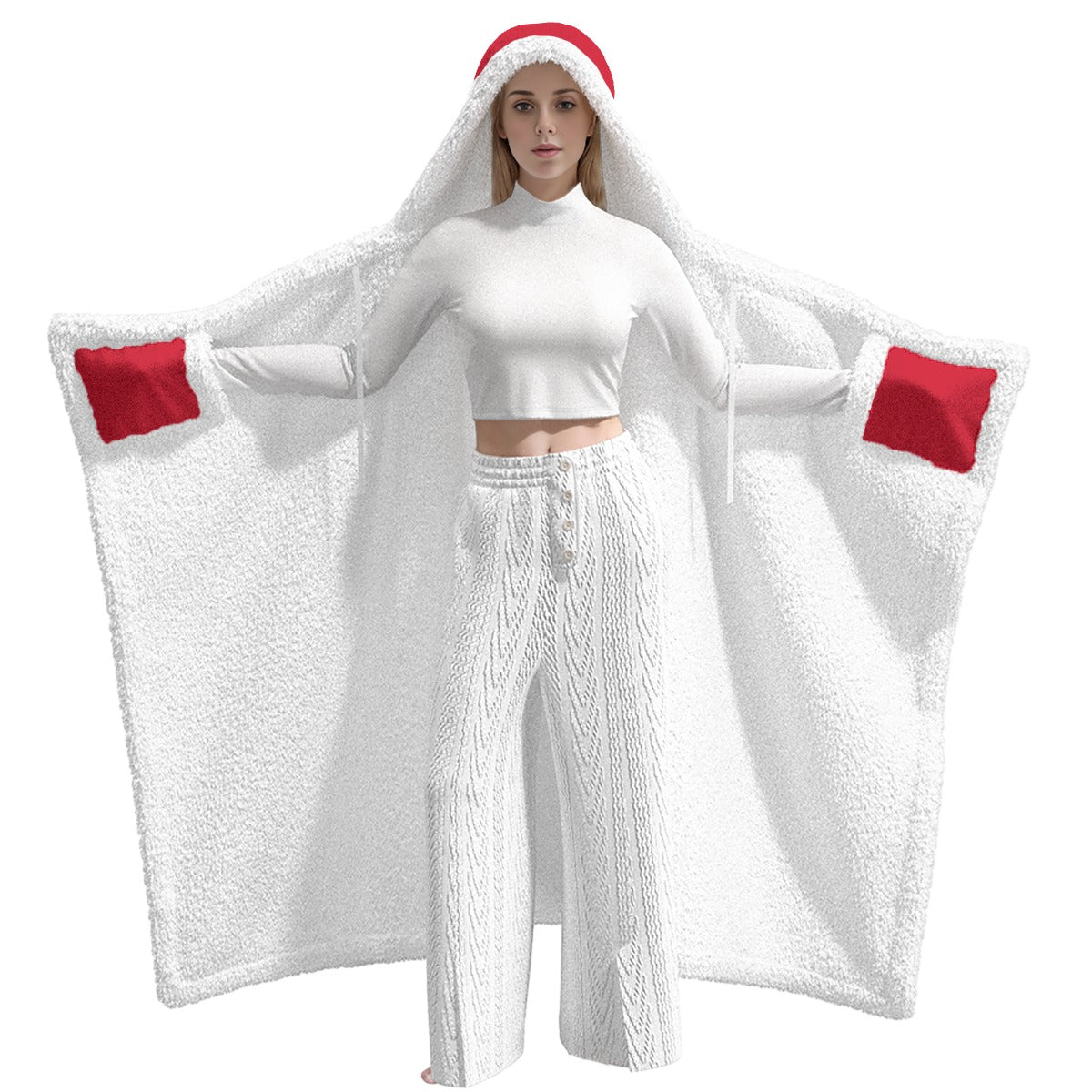 "Christmas Movie Watching and Chill" Hooded Blanket