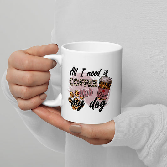Coffee and my Dog Ceramic Coffee Mug