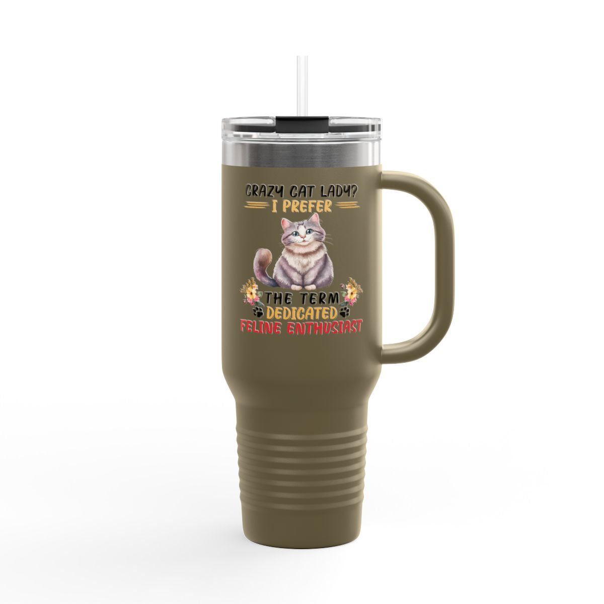 Crazy Cat Lady 40oz Insulated Tumbler