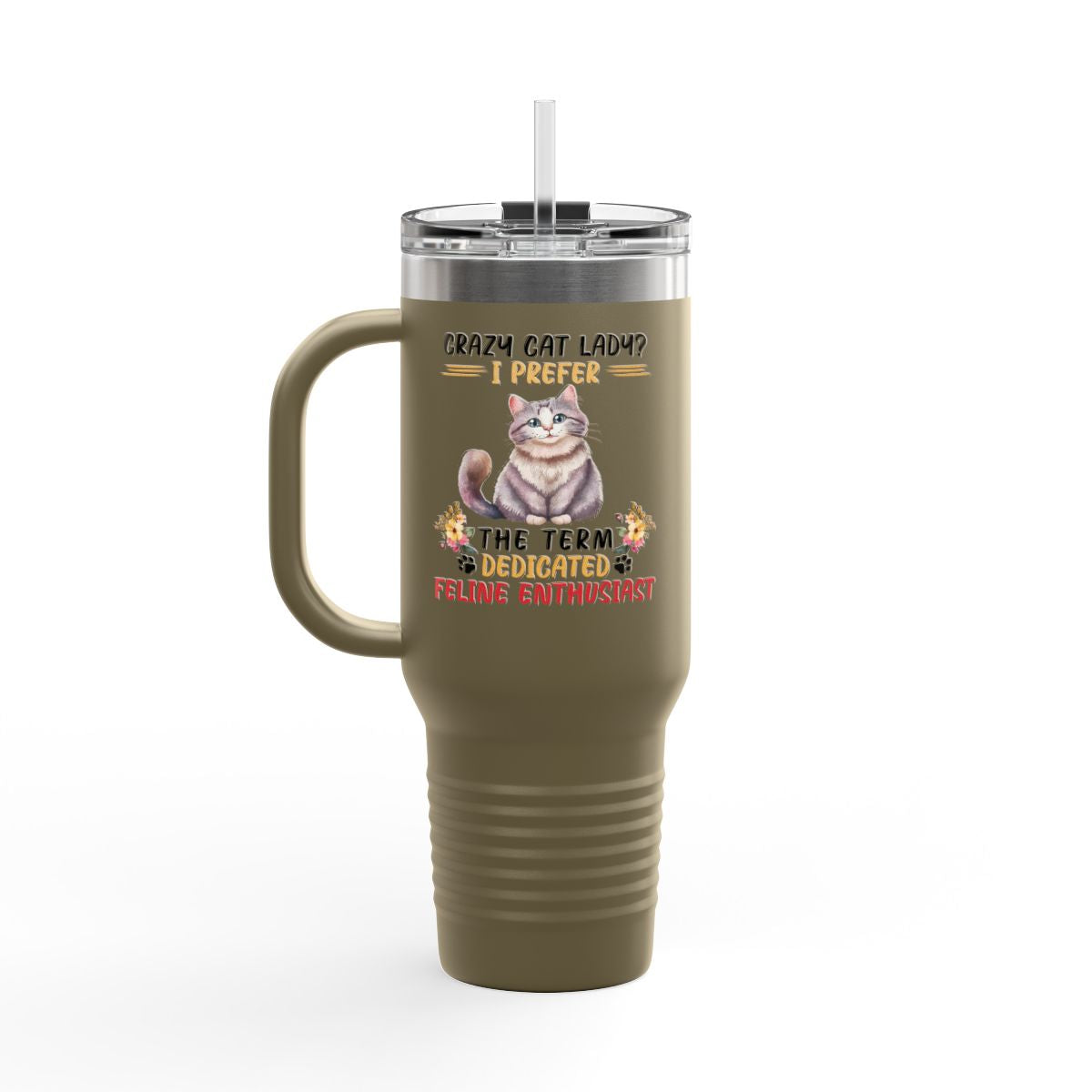 Crazy Cat Lady 40oz Insulated Tumbler