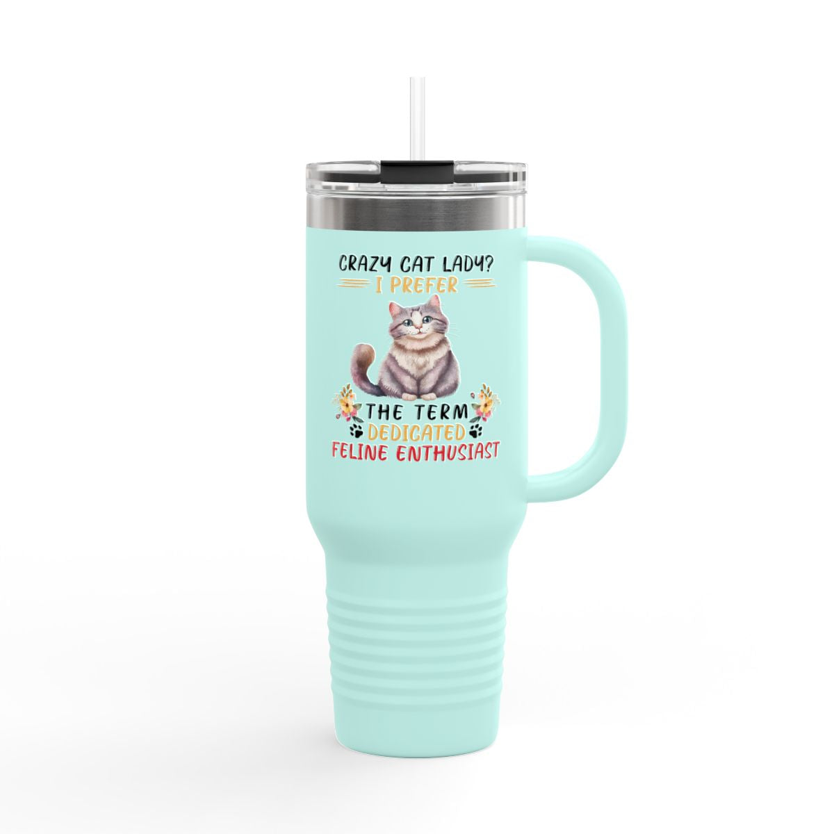 Crazy Cat Lady 40oz Insulated Tumbler