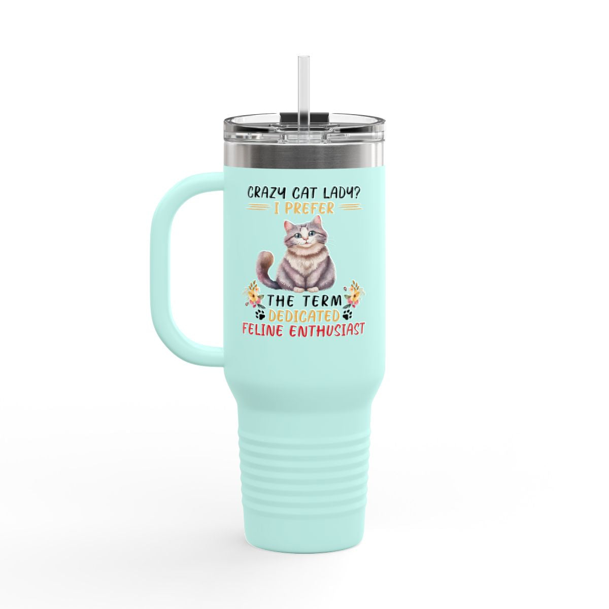 Crazy Cat Lady 40oz Insulated Tumbler
