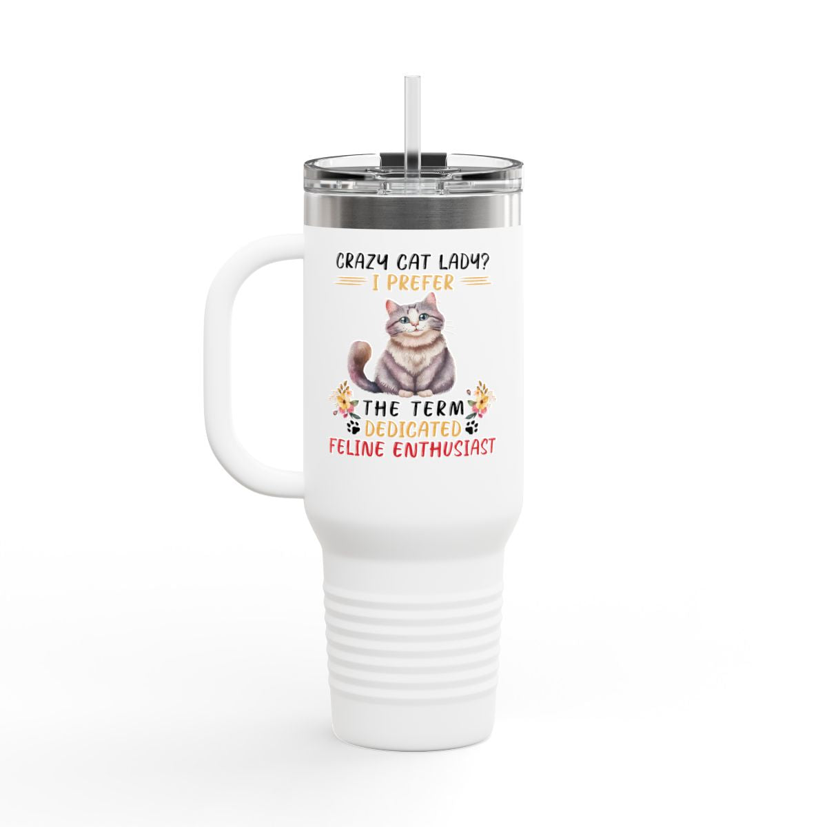 Crazy Cat Lady 40oz Insulated Tumbler