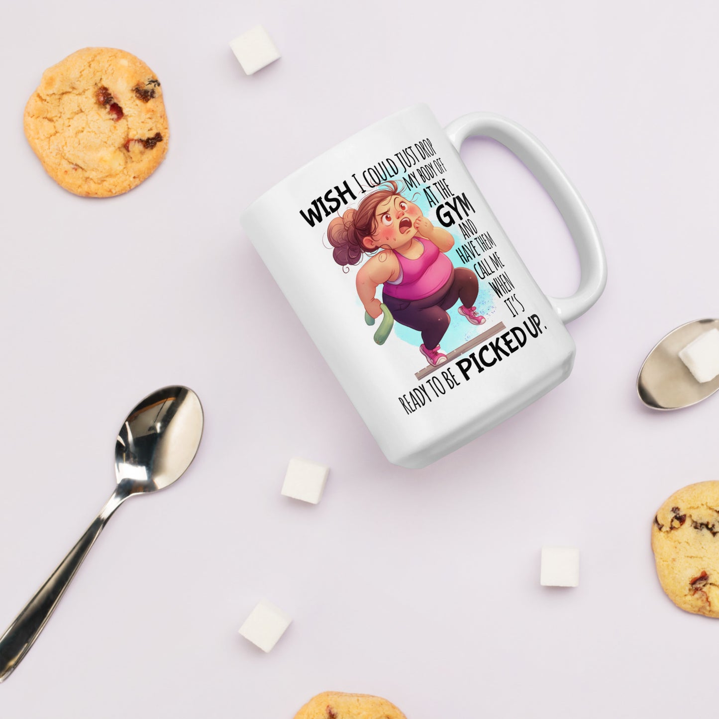 "I Wish I Could Just Drop My Body Off...." Ceramic Mug