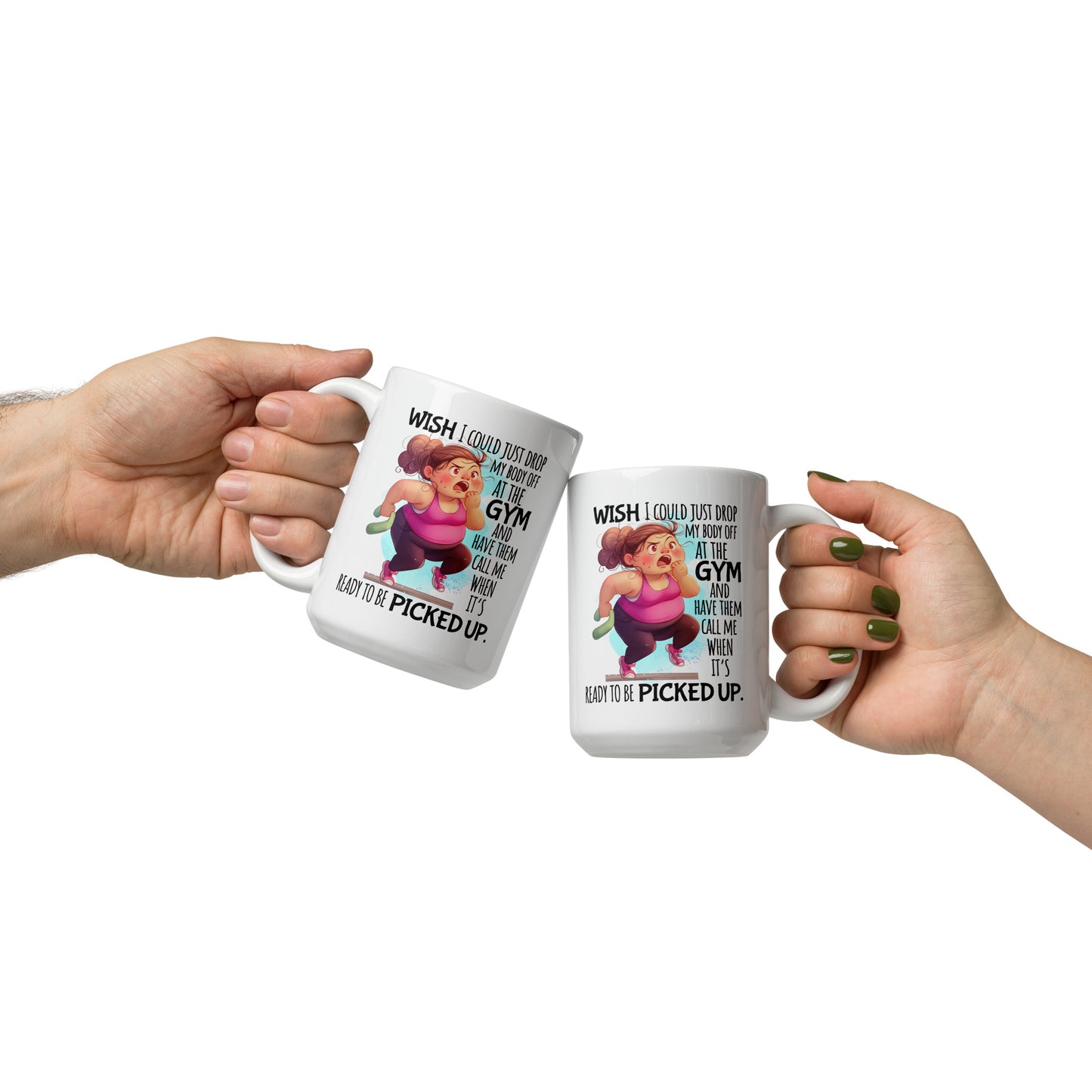 "I Wish I Could Just Drop My Body Off...." Ceramic Mug