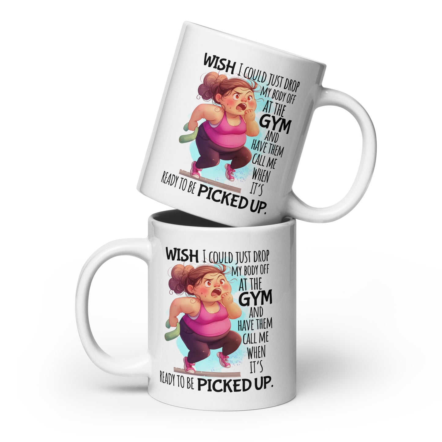 "I Wish I Could Just Drop My Body Off...." Ceramic Mug