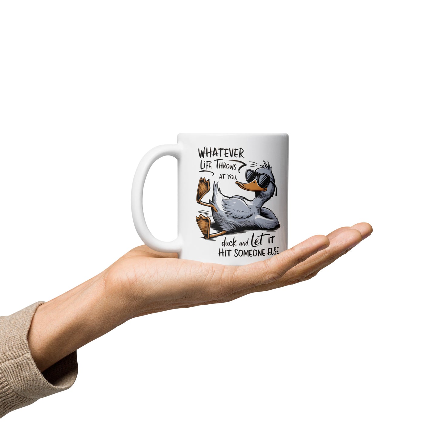 "Duck!" Ceramic Mug