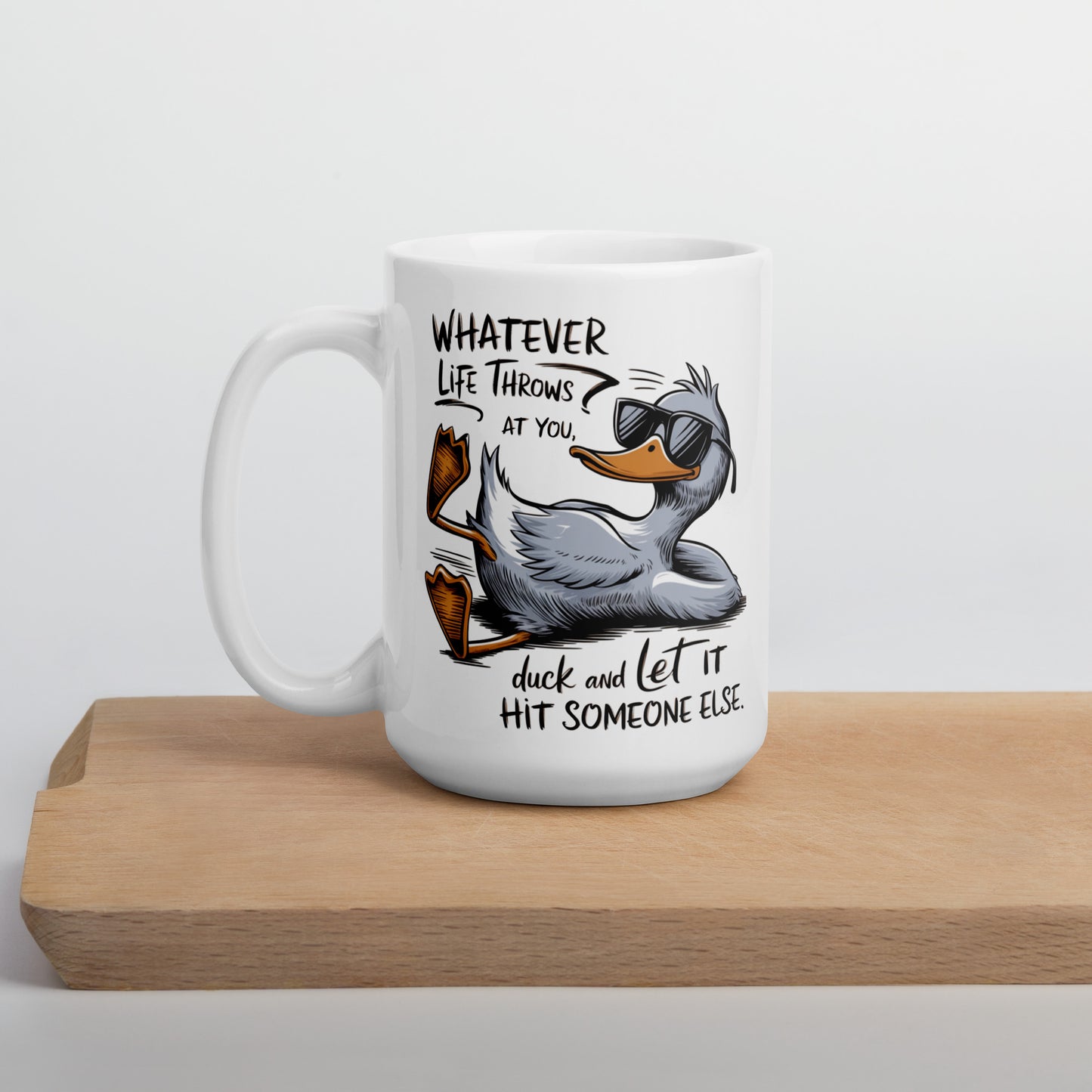 "Duck!" Ceramic Mug