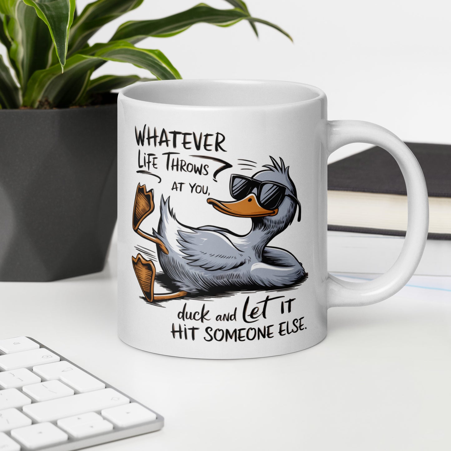"Duck!" Ceramic Mug