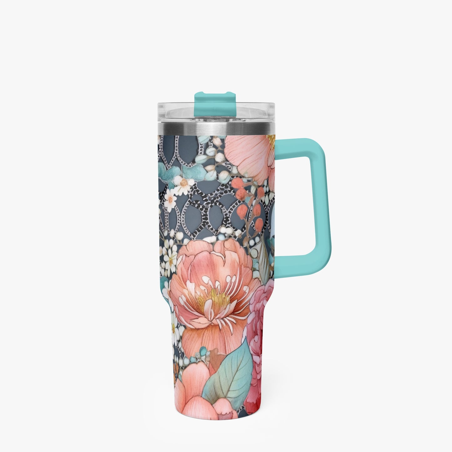 Floral 40oz Tumbler Cup