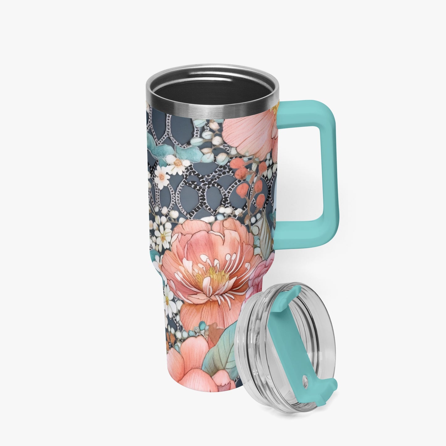 Floral 40oz Tumbler Cup