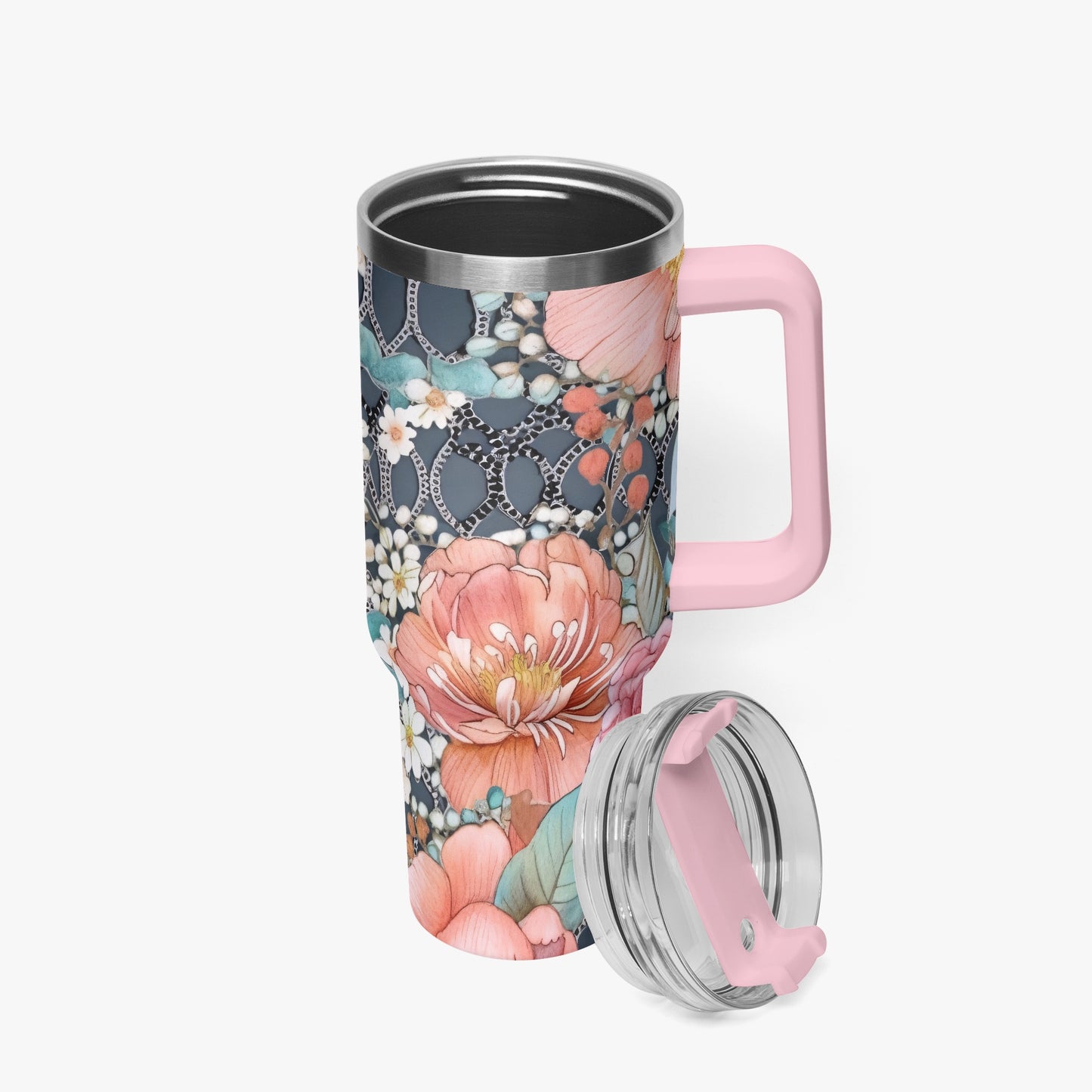 Floral 40oz Tumbler Cup