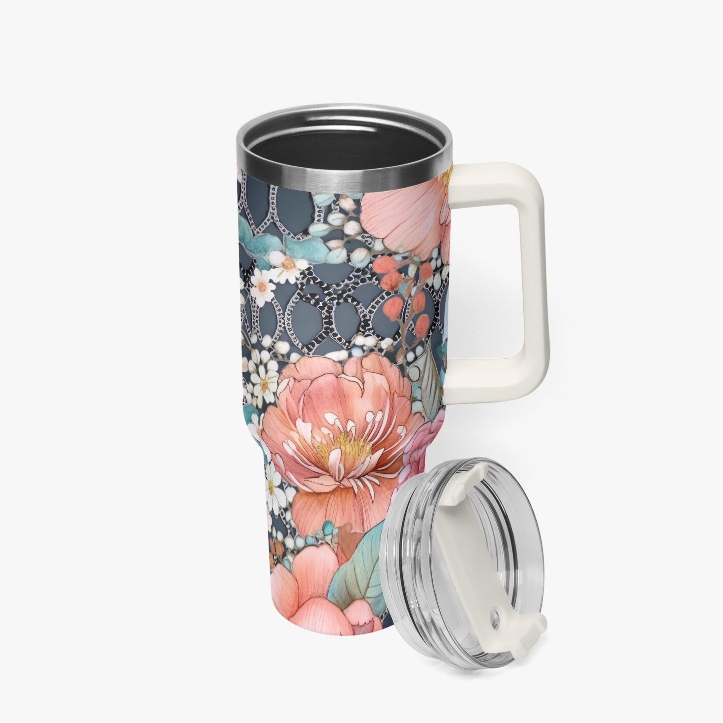 Floral 40oz Tumbler Cup
