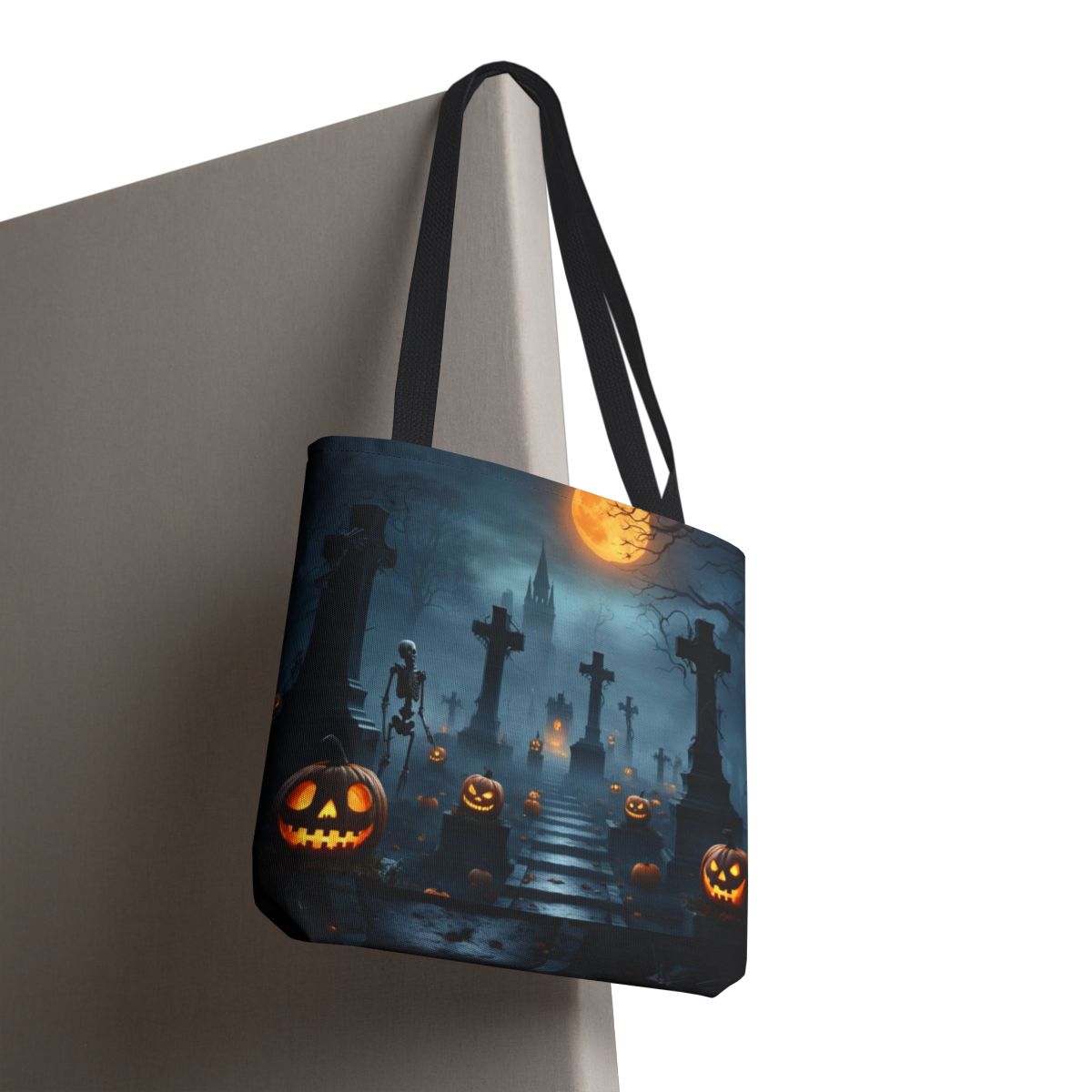 Spooky Graveyard Tote Bag