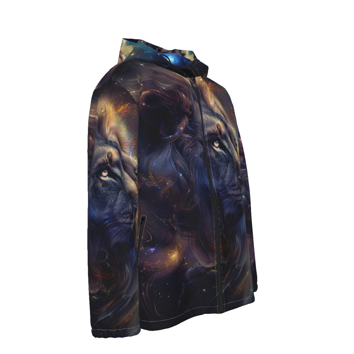 Men's Lion Print Windbreaker