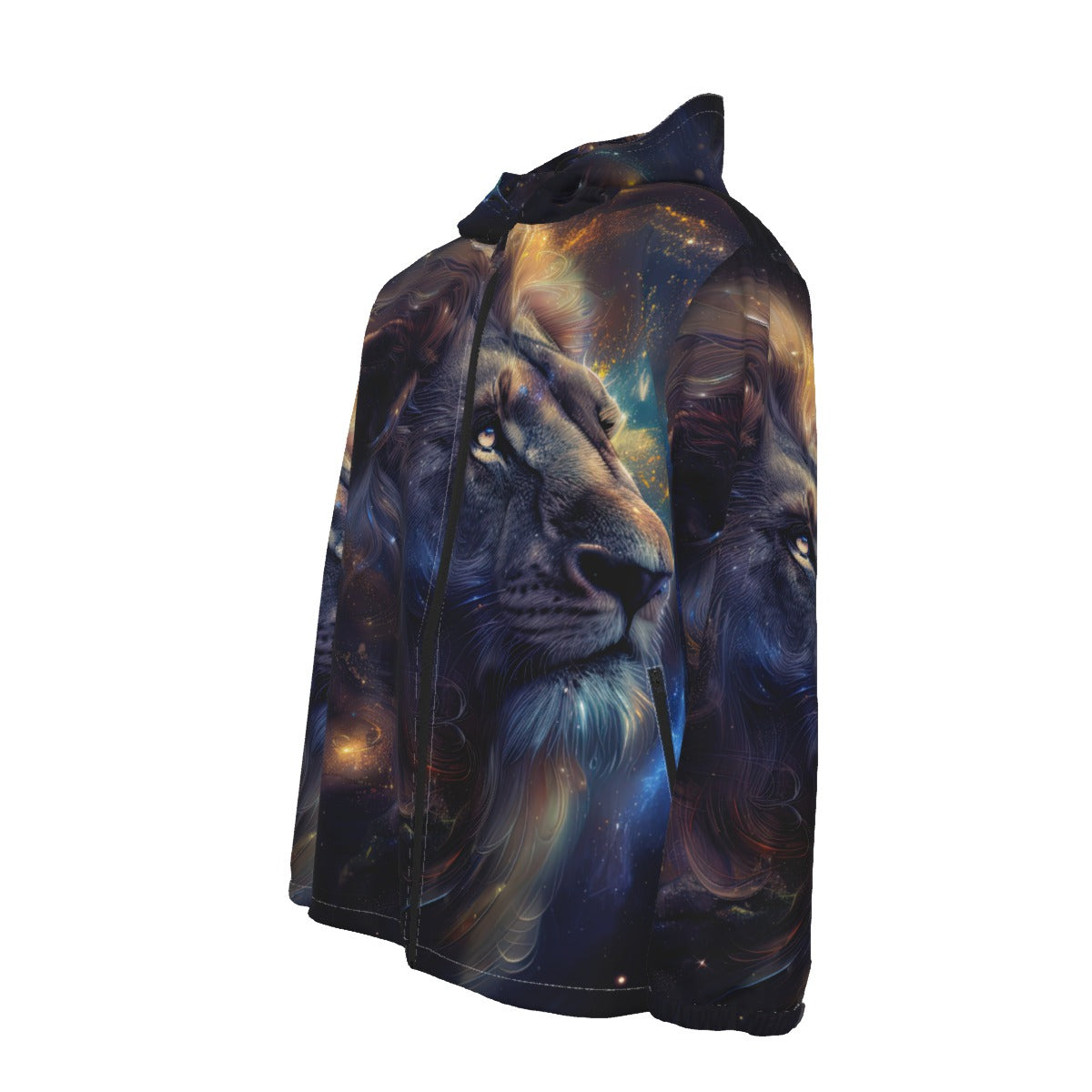 Men's Lion Print Windbreaker