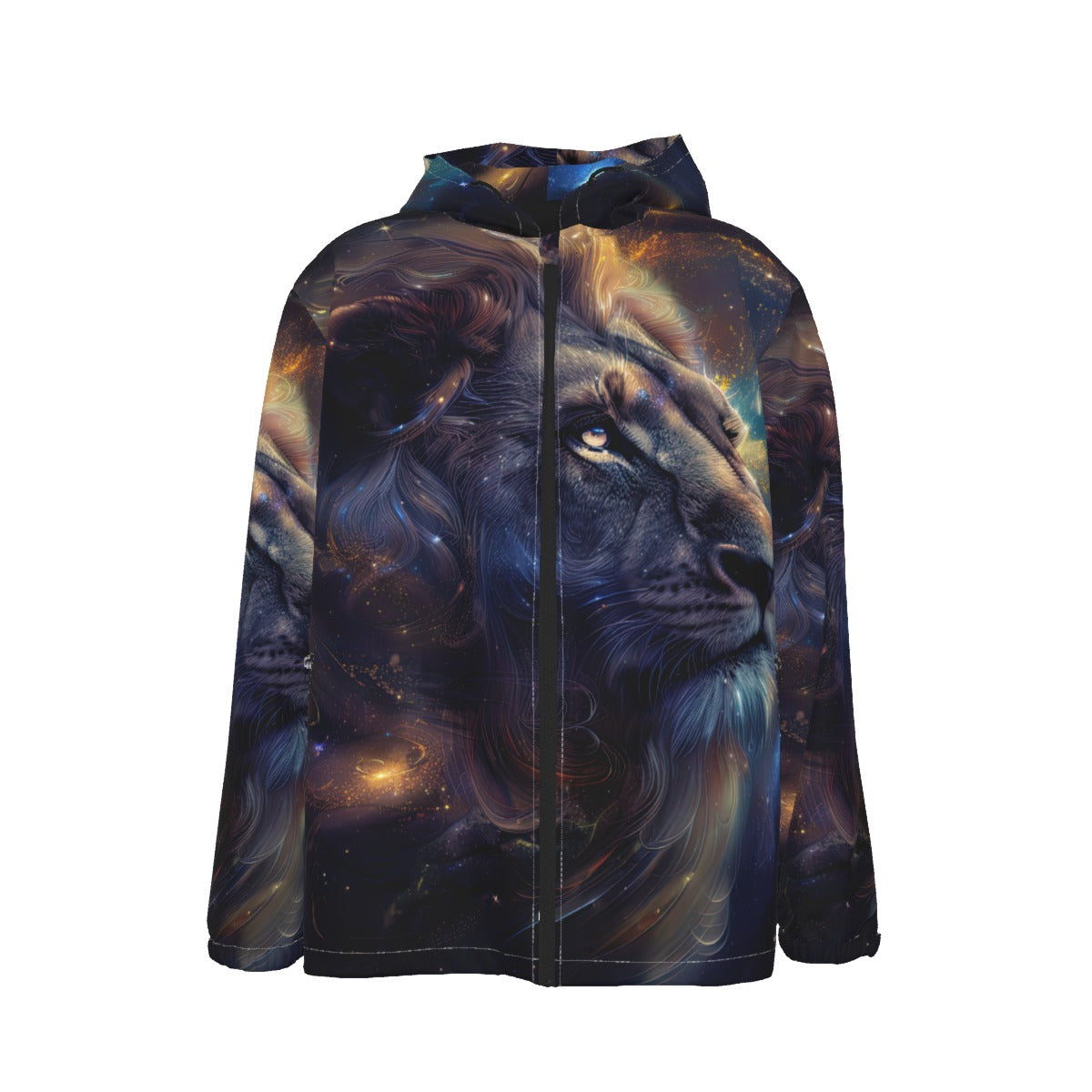 Men's Lion Print Windbreaker