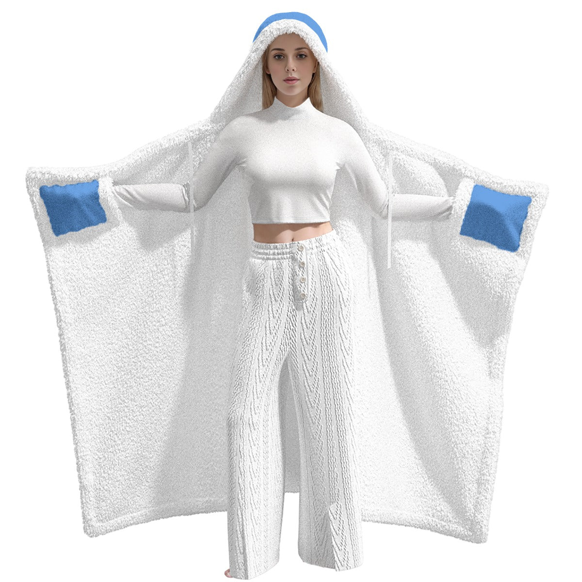 Lion and Lamb Hooded Wearable Blanket