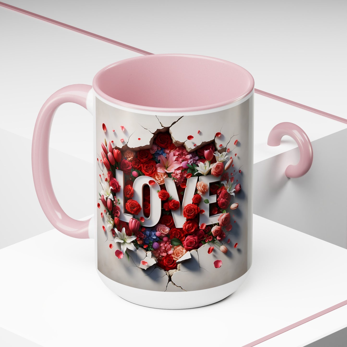 Love Mama Two-Tone Ceramic Coffee Mug 15oz
