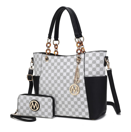 MKF Collection Merlina 2 PCS Women Tote Handbag with Wallet by Mia K