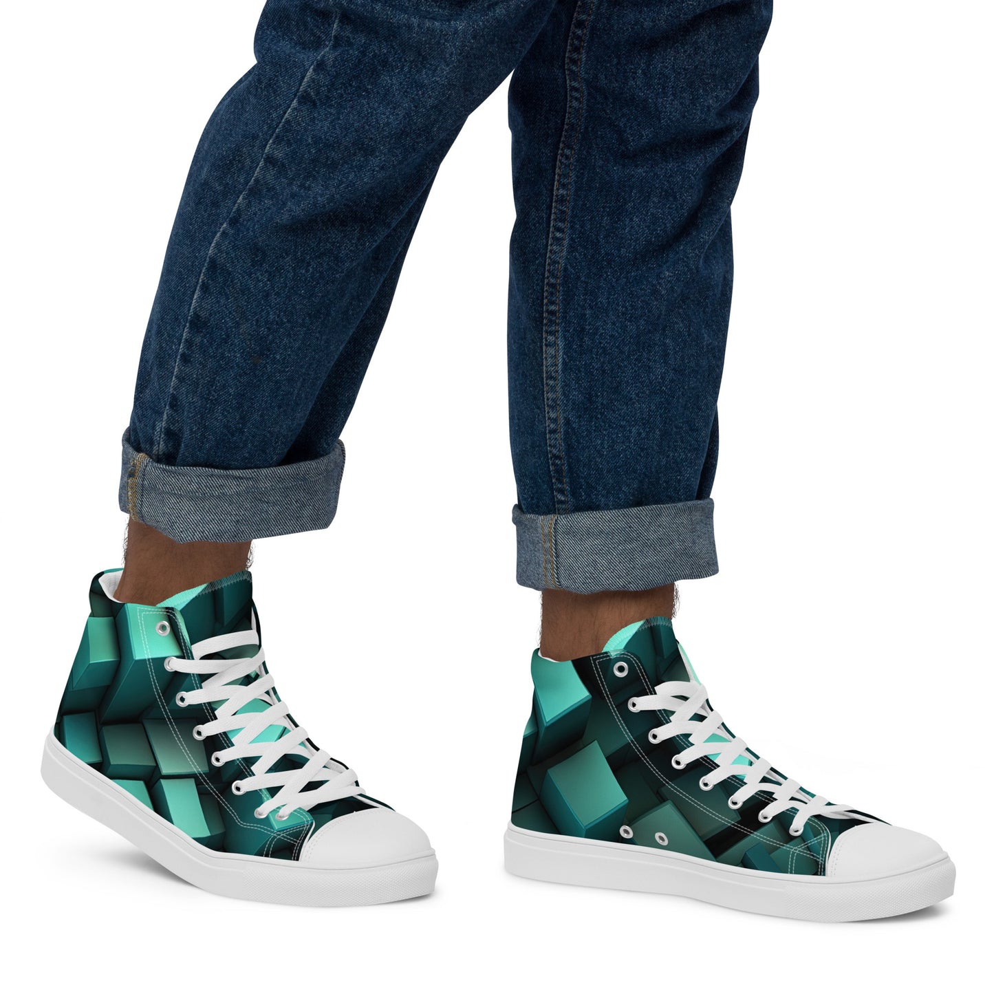 Men's 3D High Top Canvas Shoes