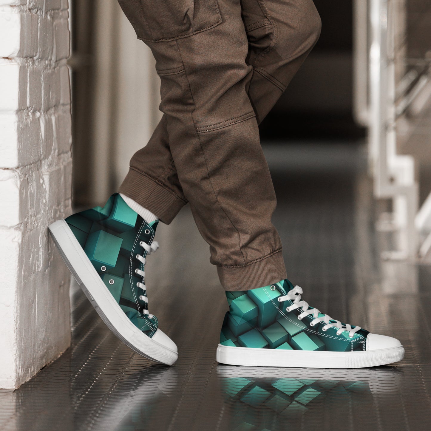 Men's 3D High Top Canvas Shoes