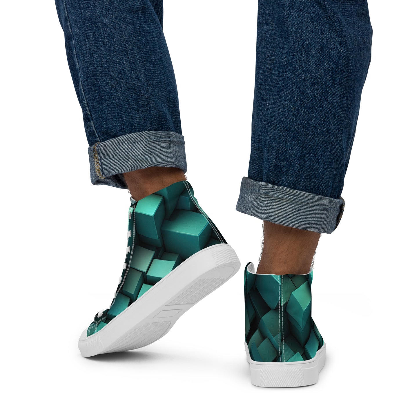 Men's 3D High Top Canvas Shoes