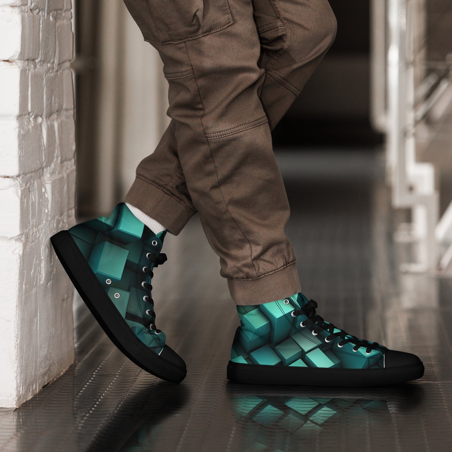 Men's 3D High Top Canvas Shoes