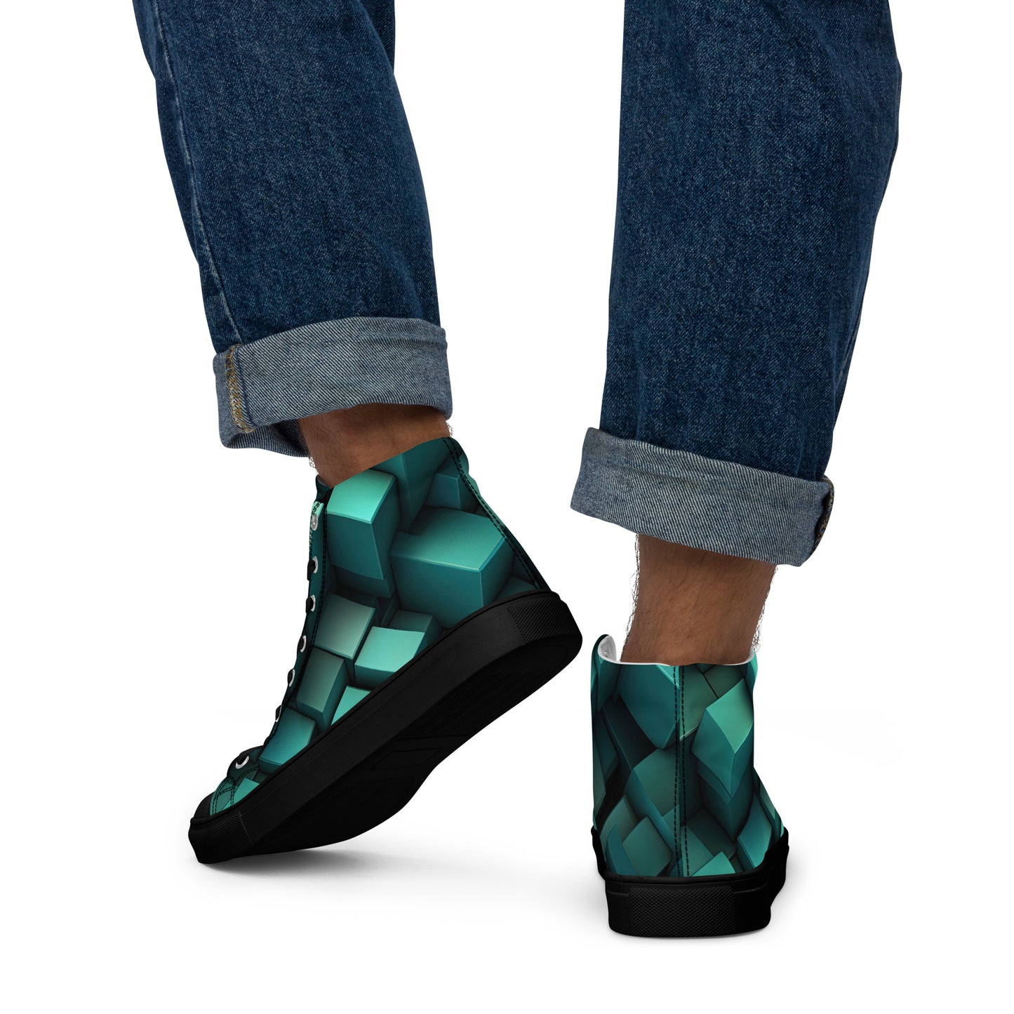 Men's 3D High Top Canvas Shoes