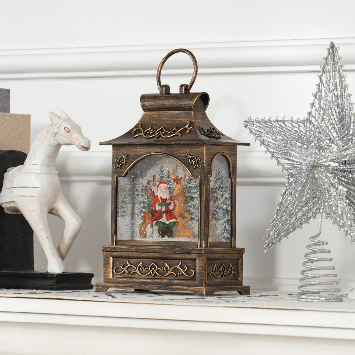 Musical Lighted Snow Lantern