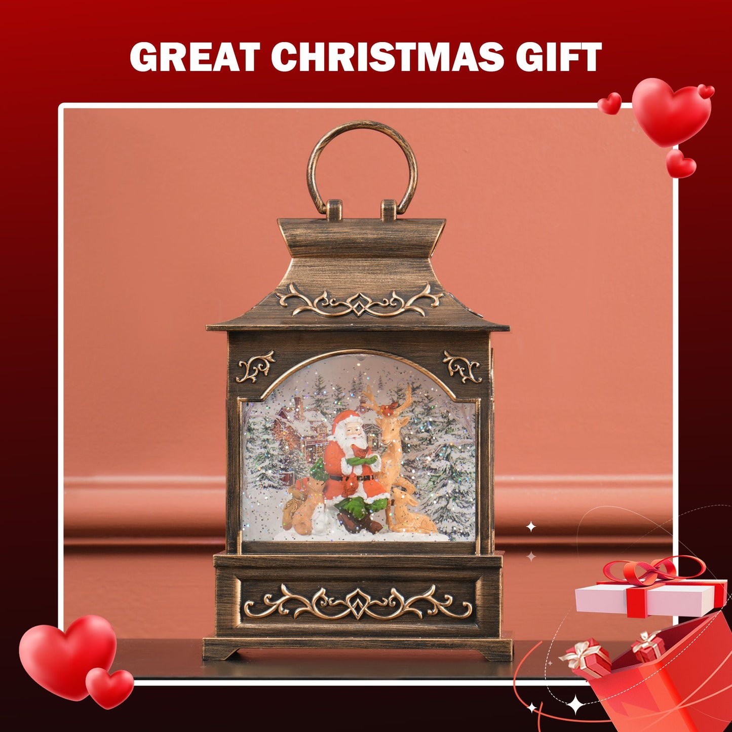 Musical Lighted Snow Lantern