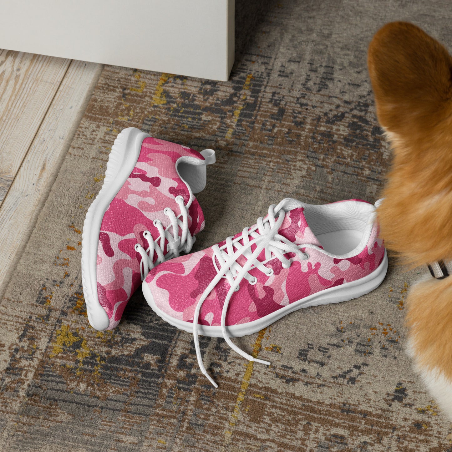 Women's Pink Camo Athletic Shoes