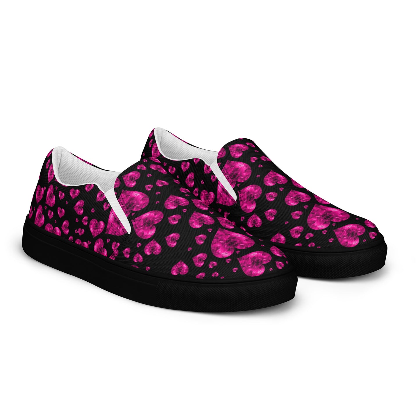 Women's Purple Heart Slip-On Canvas Shoes