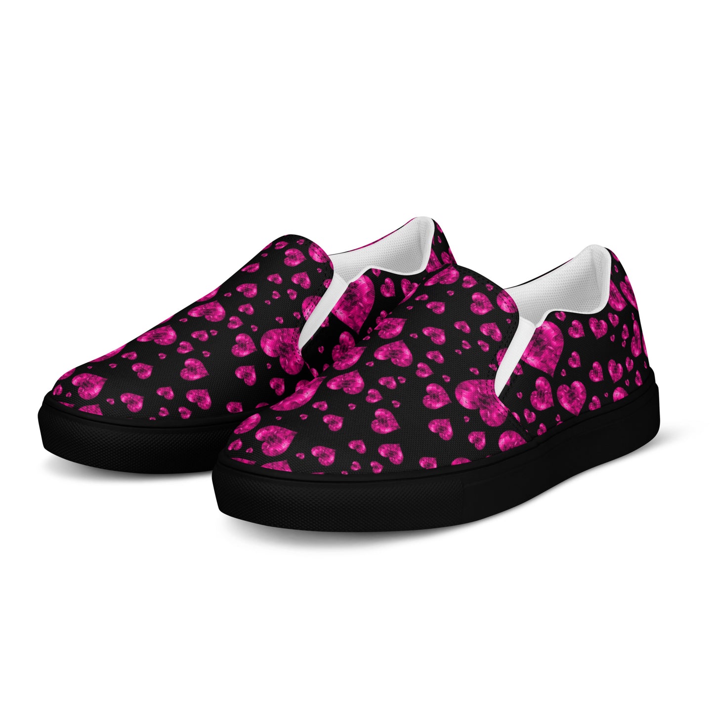 Women's Purple Heart Slip-On Canvas Shoes