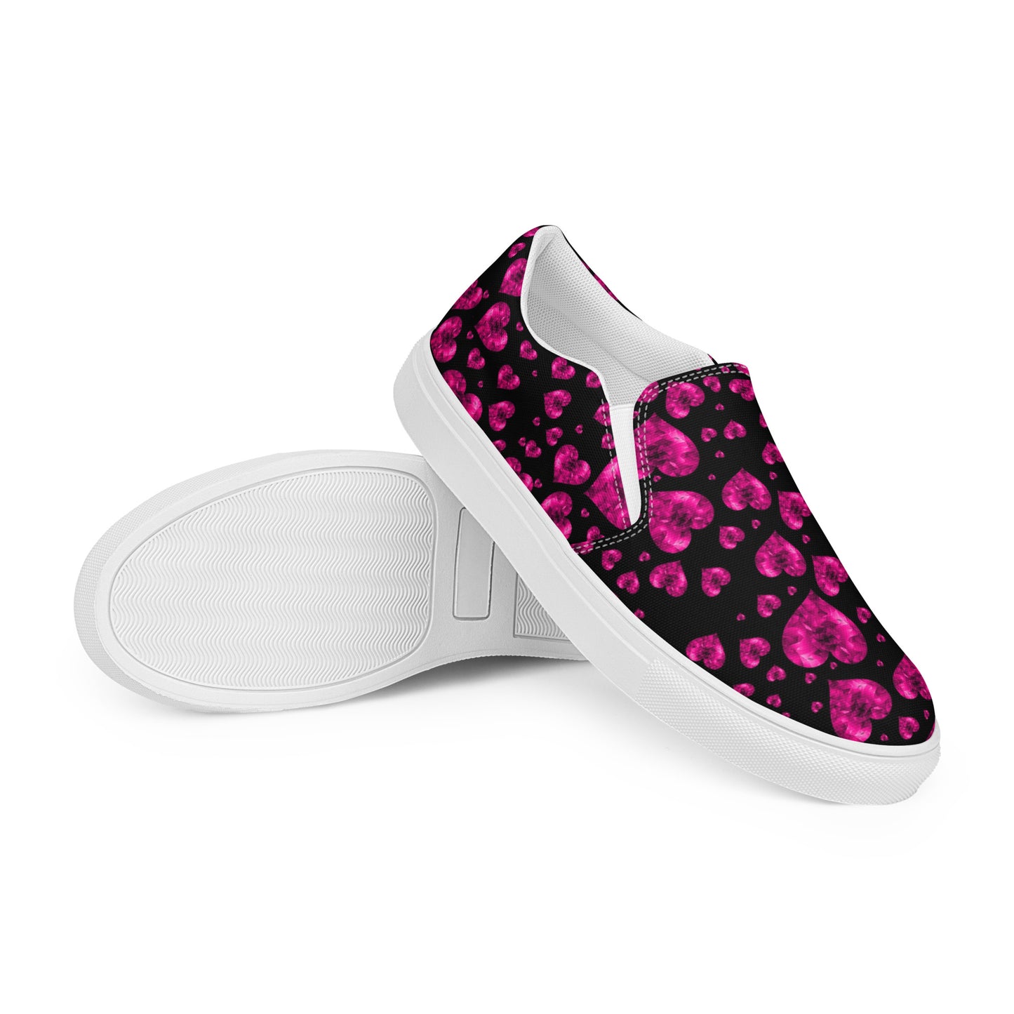 Women's Purple Heart Slip-On Canvas Shoes