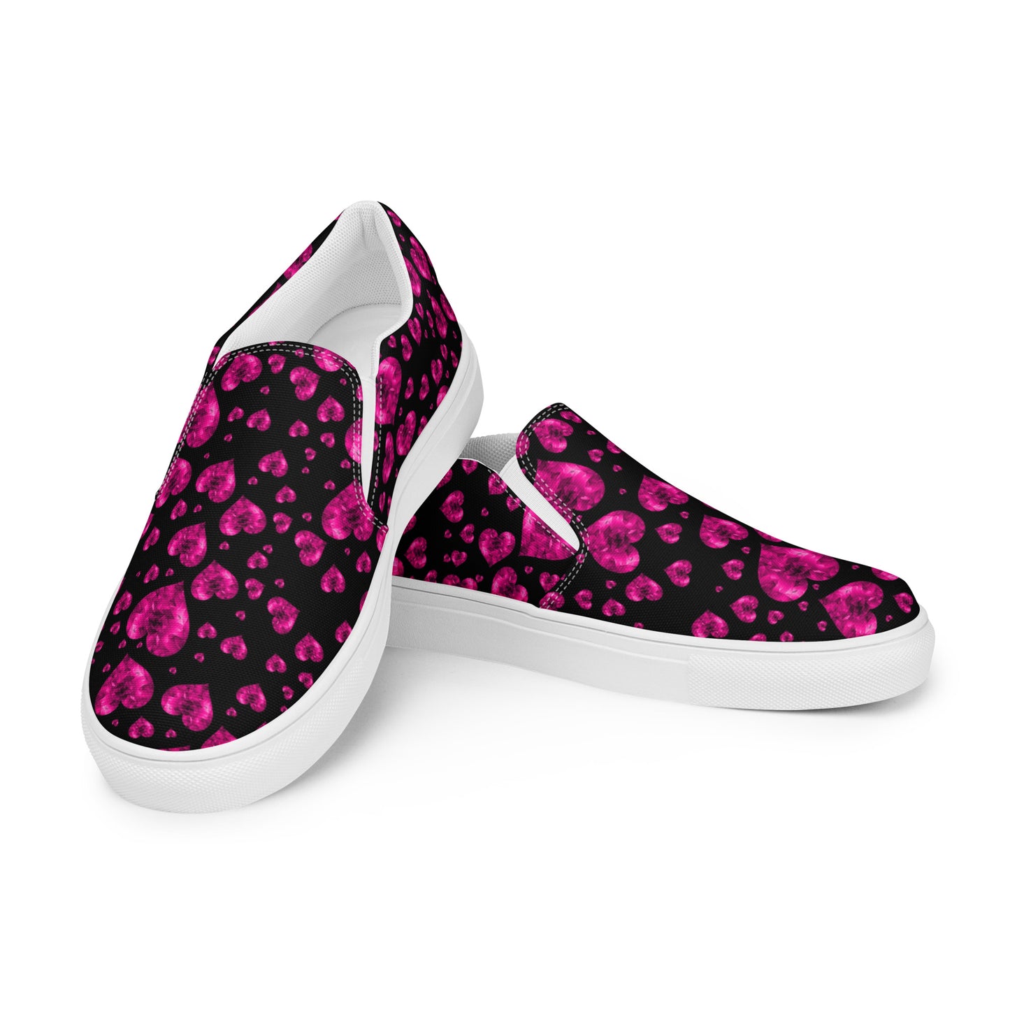Women's Purple Heart Slip-On Canvas Shoes