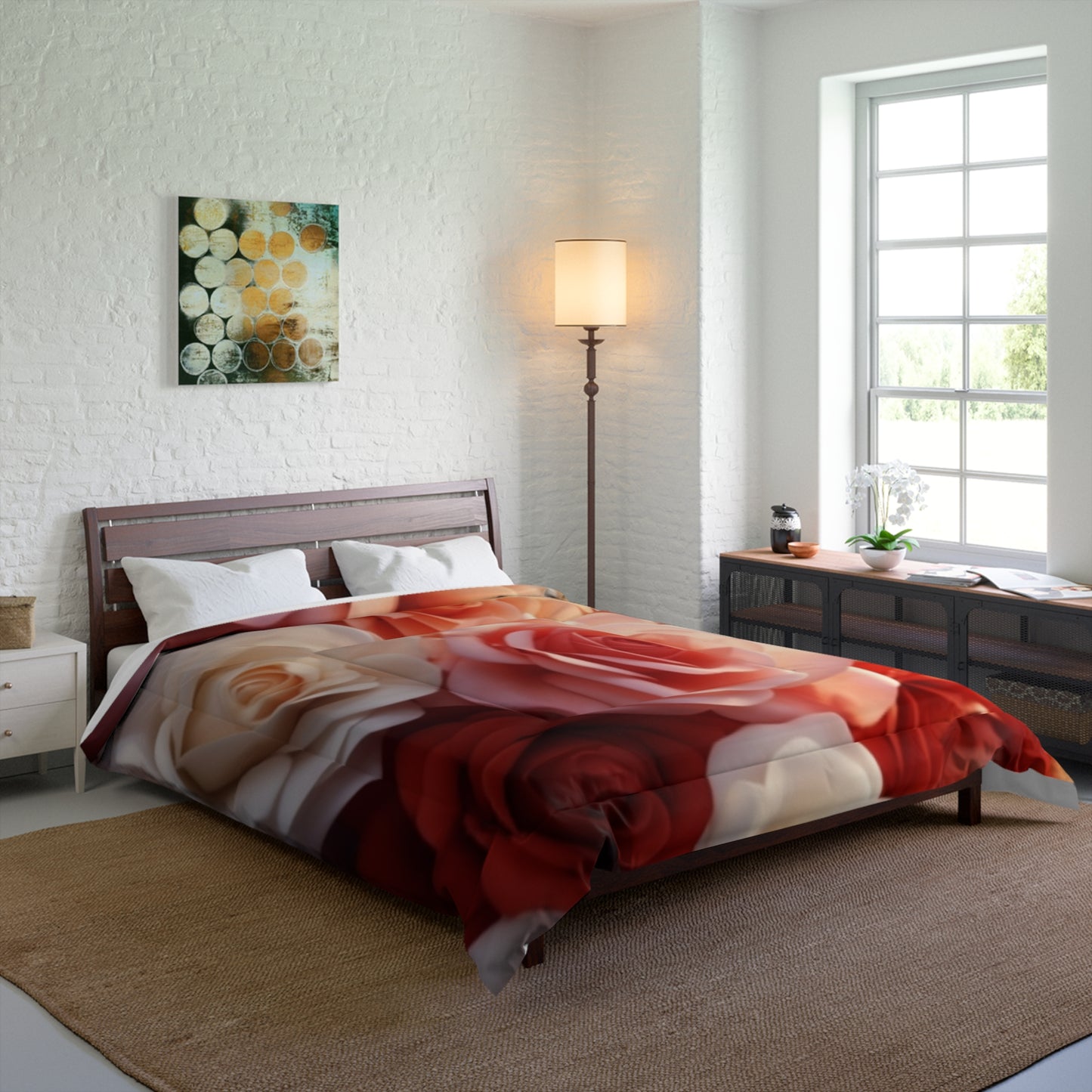 Multi-Color Rose Comforter