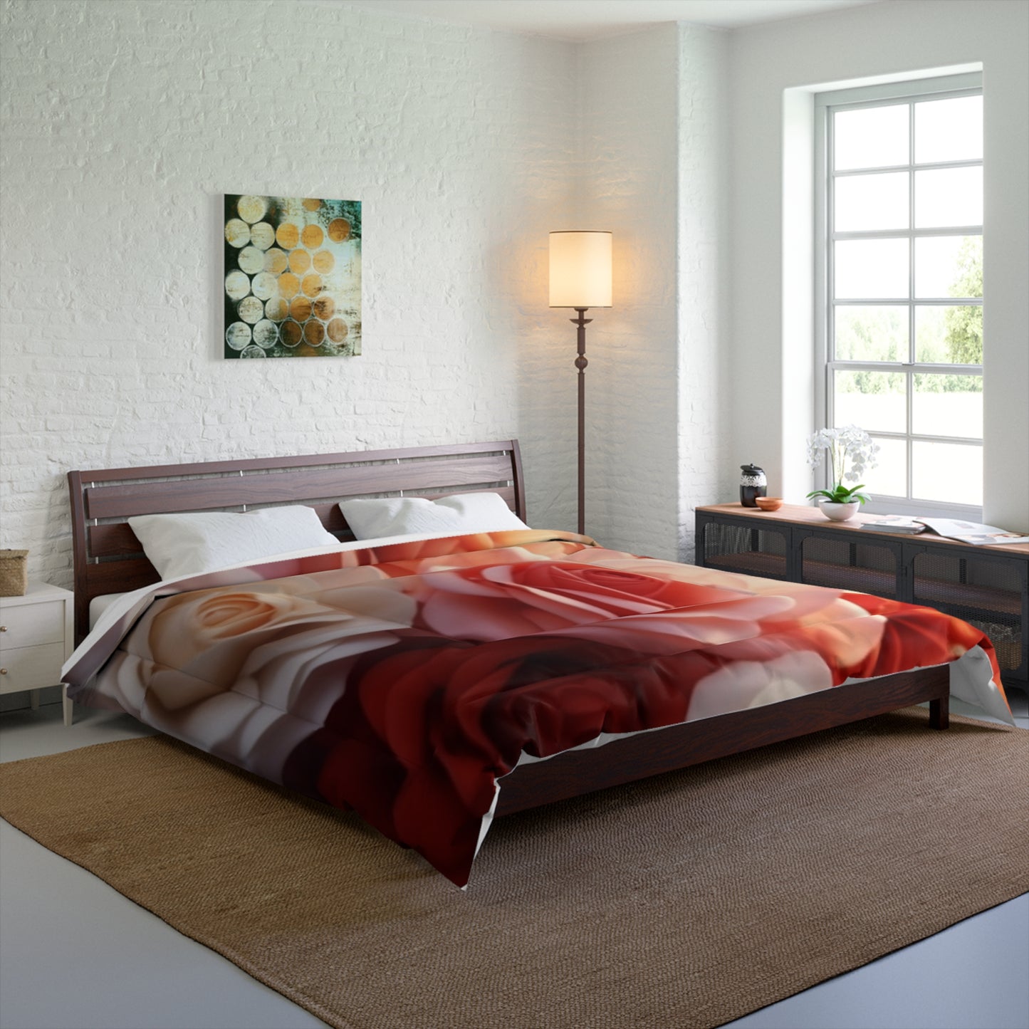 Multi-Color Rose Comforter