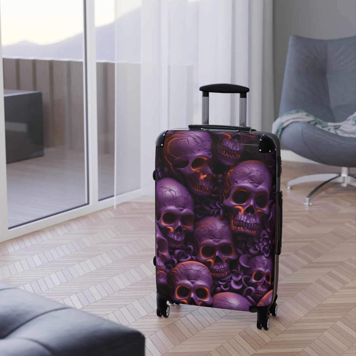Skull Luggage